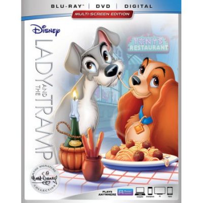 Walmart – Lady and the Tramp Blu-ray + DVD + Digital Only $22.71 (Reg $24.96) + Free Store Pickup