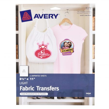 Walmart – Avery Fabric Transfer Light 6pc Only $5.89 (Reg $11.26) + Free Store Pickup