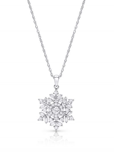 Walmart – Sterling Silver Cubic Zirconia Snowflake Pendant Only $49.77 (Reg $59.99) + Free 2-Day Shipping