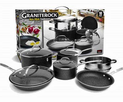 Walmart – GraniteRock 10-Piece Non-Stick Ultra Durable Only $99.00 (Reg $109.99) + Free 2-Day Shipping