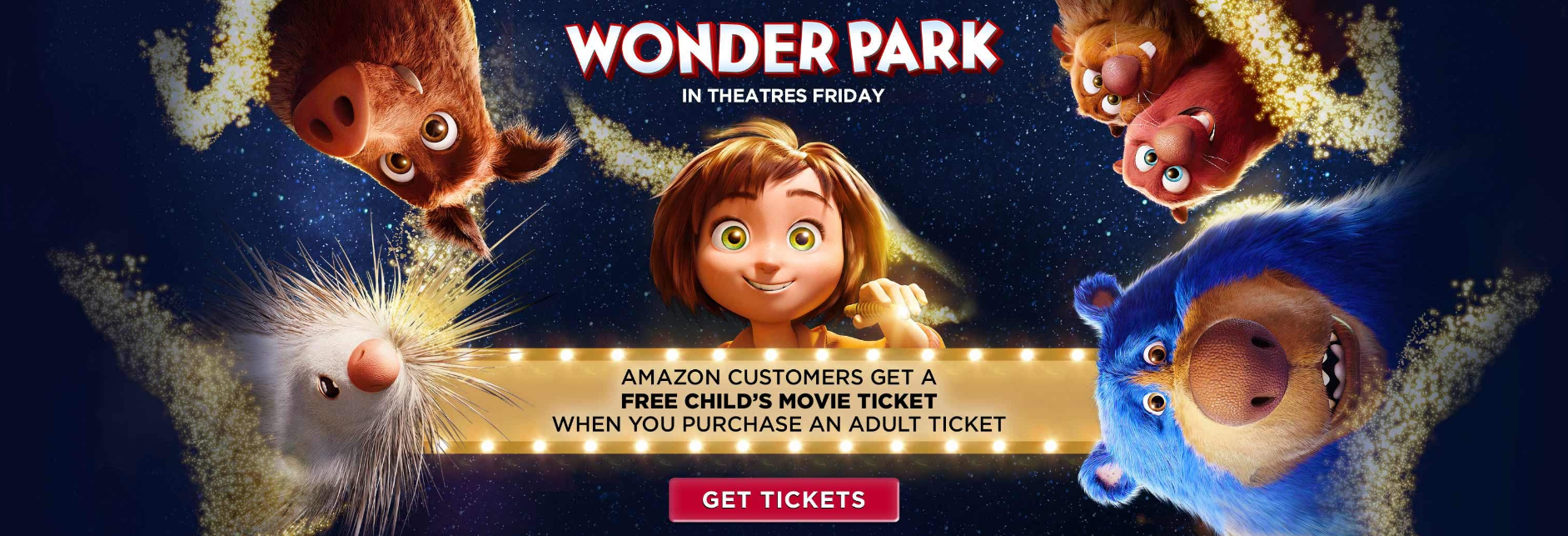 FREE Child’s Wonder Park Movie Ticket w/ Adult Ticket Purchase