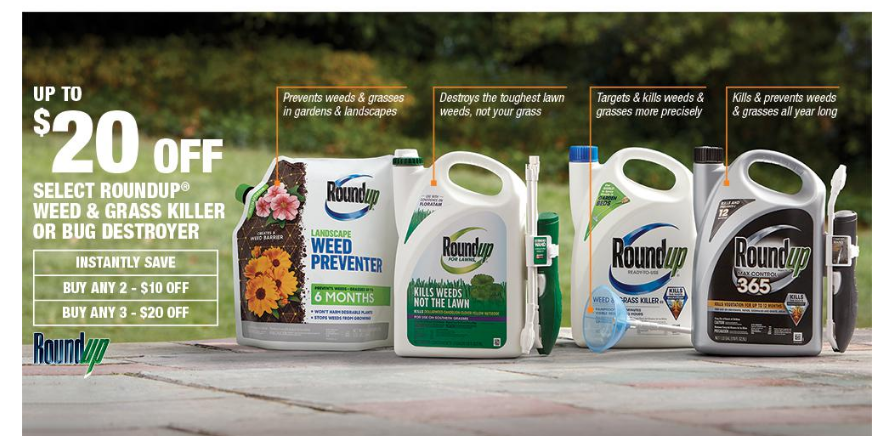 HomeDepot.com – Save Up To $20 Off Select Roundup Products