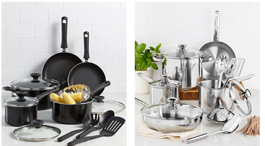 Macy’s.com – Tools Of The Trade Nonstick OR Stainless Steel 13-Pc. Cookware Set Only $39.99, Reg $119.99 + Free Store Pickup!