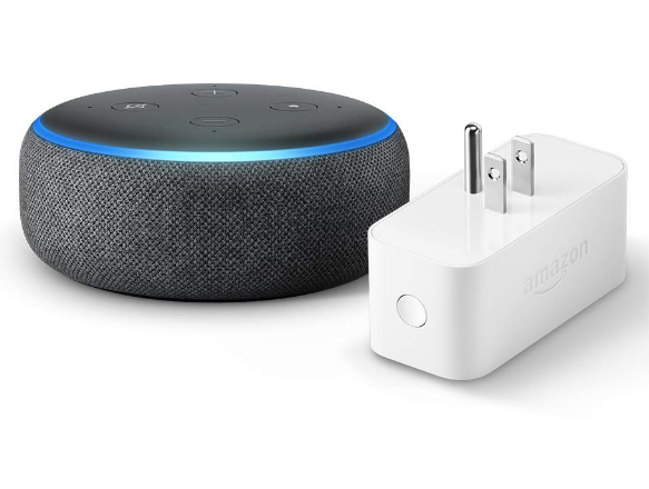 Amazon – Echo Dot (3rd Gen) Bundle W/Amazon Smart Plug Only $34.99, Reg $74.98 + Free Shipping!