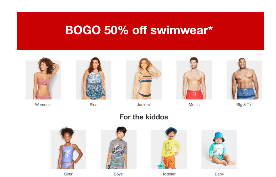 Target – BOGO 50% Off Swimwear For The Whole Family