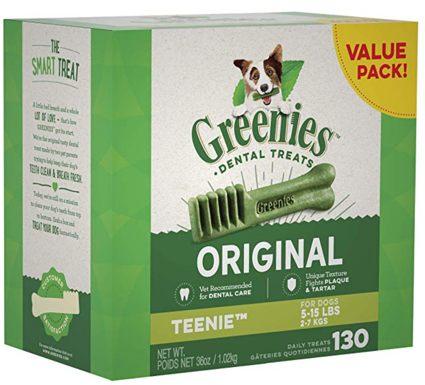 Walmart.com – Greenies Dental Dog Treats 130-Count AND $20 Walmart eGift Card Only $33.99 ($54 Value)