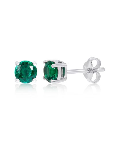 Walmart – Sterling Silver Created Emerald Stud Earrings Only $29.88 (Reg $39.99) + Free Store Pickup