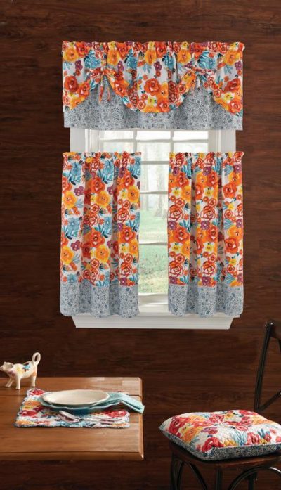 Walmart – The Pioneer Woman Flea Market 3pc Kitchen Curtain And Valance Set Only $11.46 (Reg $16.55) + Free Store Pickup