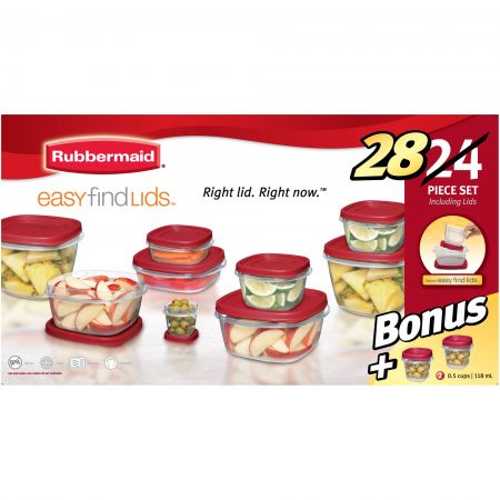 Walmart – Rubbermaid Food Storage Containers with Easy Find Lids Only $12.16 (Reg $13.62) + Free Store Pickup