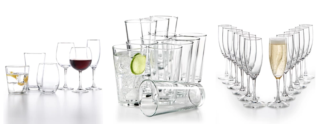 Macy’s – Martha Stewart Essentials 12-Piece Glassware Sets Only $9.99 (Regularly $30)