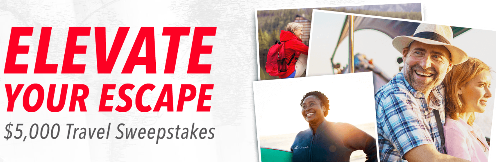 AARP’S Elevate Your Escape $5,000 Travel Sweepstakes!