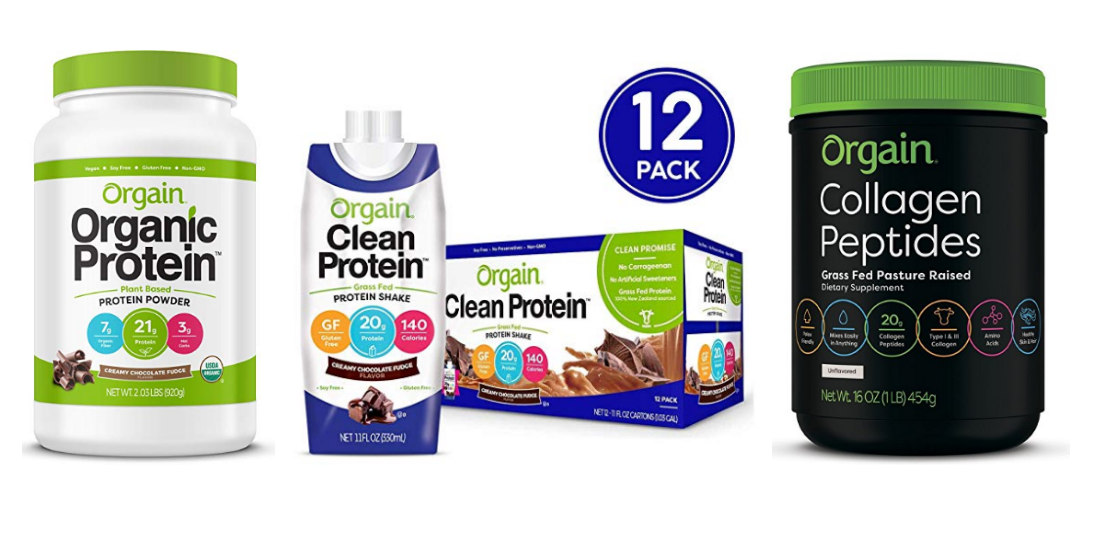 Amazon – Up To 20% Off Orgain Organic Protein Products