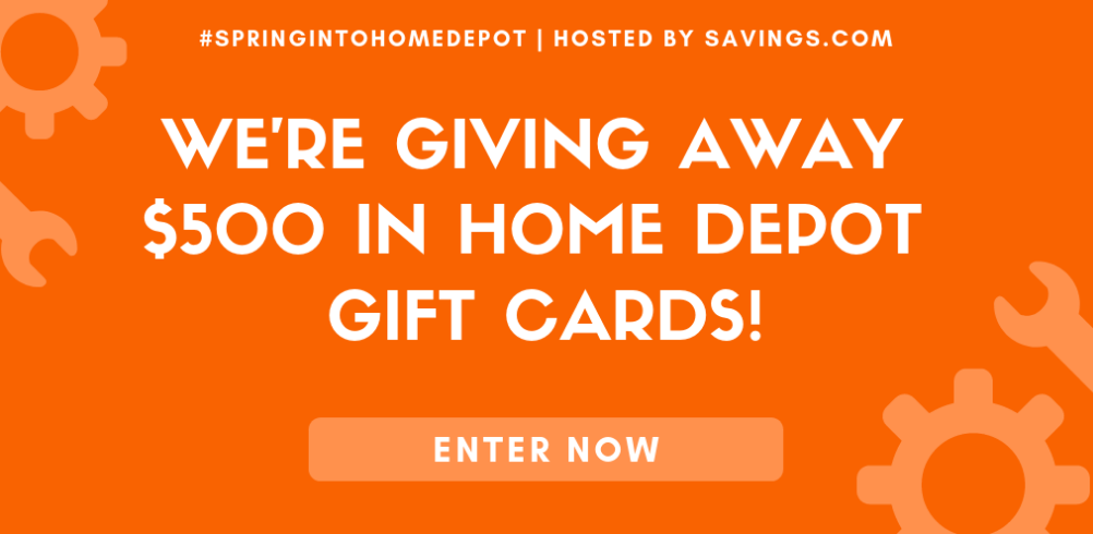 #SpringIntoHomeDepot Giveaway – Win One Of (10) $50 Home Depot Gift Cards