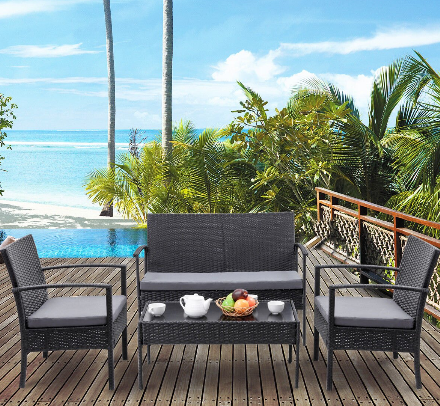 Rakuten.com – 4 Piece Costway Outdoor Patio Furniture Set $158 + Free Shipping!