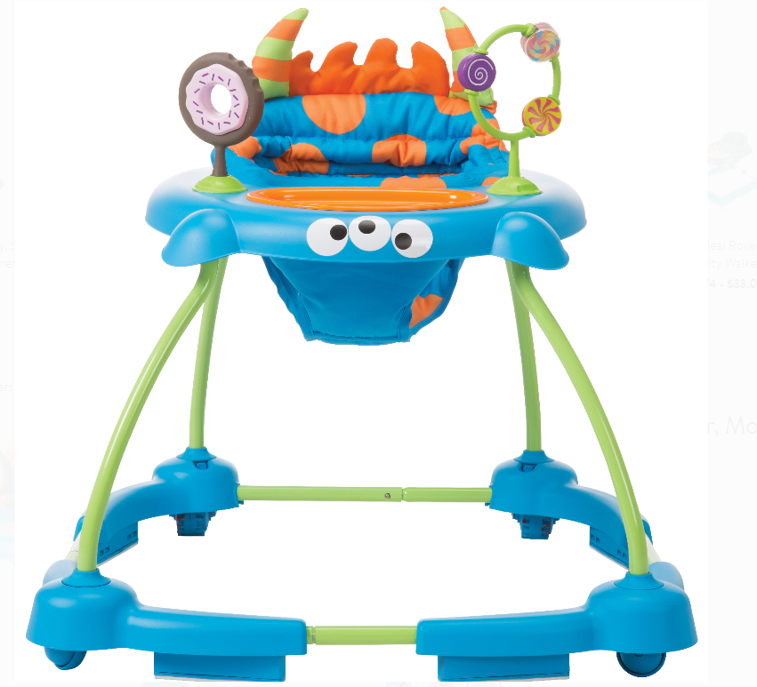 Walmart.com – Cosco Simple Steps Baby Walker, Monster Syd Only $27.56, Reg $44.99 + Free Store Pickup!