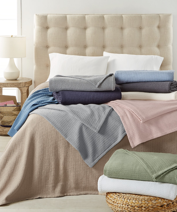 Macy’s.com – Ralph Lauren Cotton Blankets As Low As $17.99, Reg $90 (80% Off ) + Free Store Pickup!