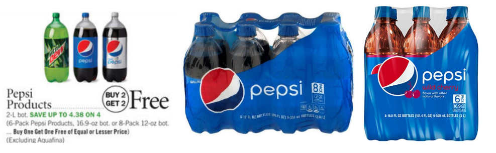 Publix –  Pepsi Products 2 Liters Only 78¢ AND 8 pk 12 oz Bottles OR 6 pk 16.9 oz Bottles Only $1.17 Each