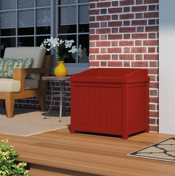 HomeDepot.com – Suncast 22 Gal. Storage Seat Deck Box Only $29.99, Reg $41.86 + Free Store Pickup!