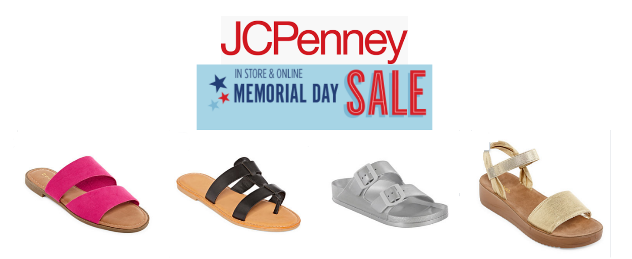 JCPenney.com – Buy One, Get Two FREE Women’s Sandals (as Low as $7.67 Per Pair)