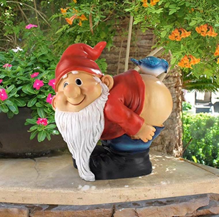 Amazon – Design Toscano Loonie Moonie 8 Inch Bare Buttocks Garden Gnome Statue Only $14.61, Reg $25.90