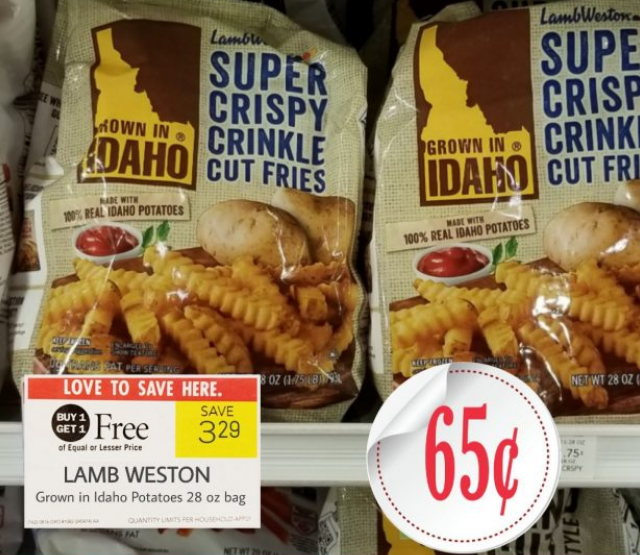 Publix – Lamb Weston Grown in Idaho Potatoes (28 oz Bag) Only 65¢ Each