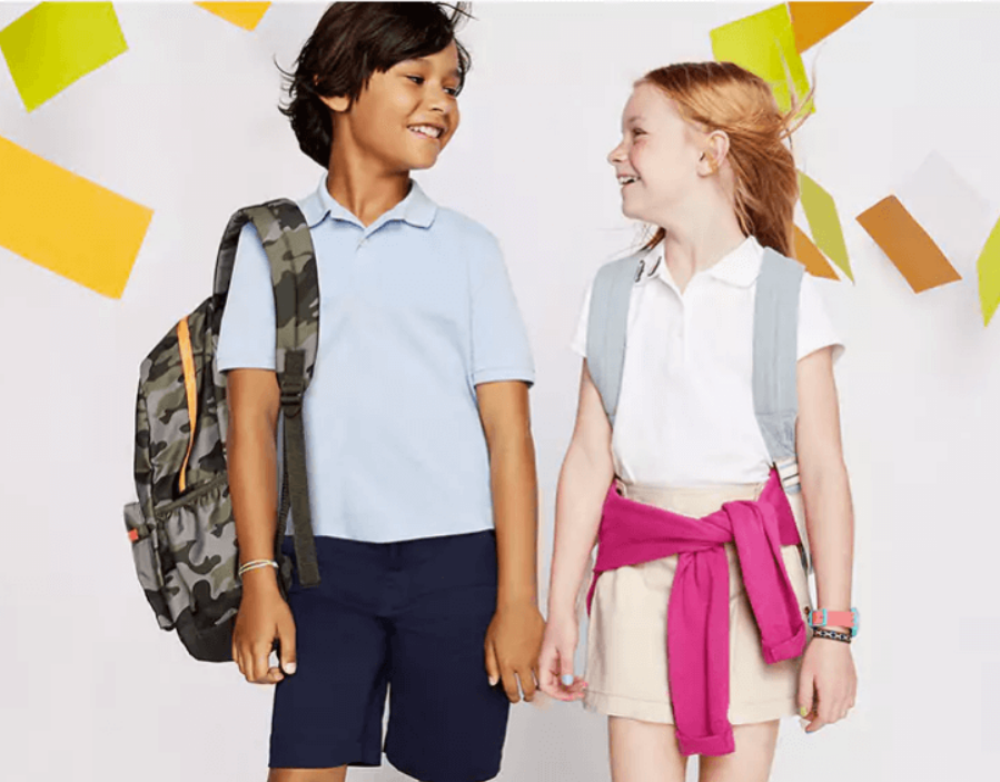 Old Navy – 50% Off Kids School Uniforms (In-Store & Online) + Free Store Pickup!