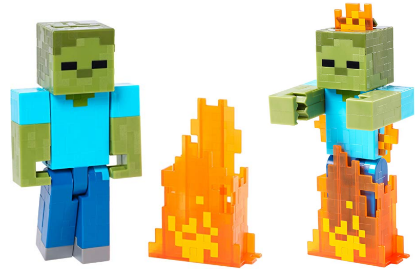 Amazon – Minecraft Series 2 Zombie with Pop Out Flames Action Figure $14.99, Reg $49.99