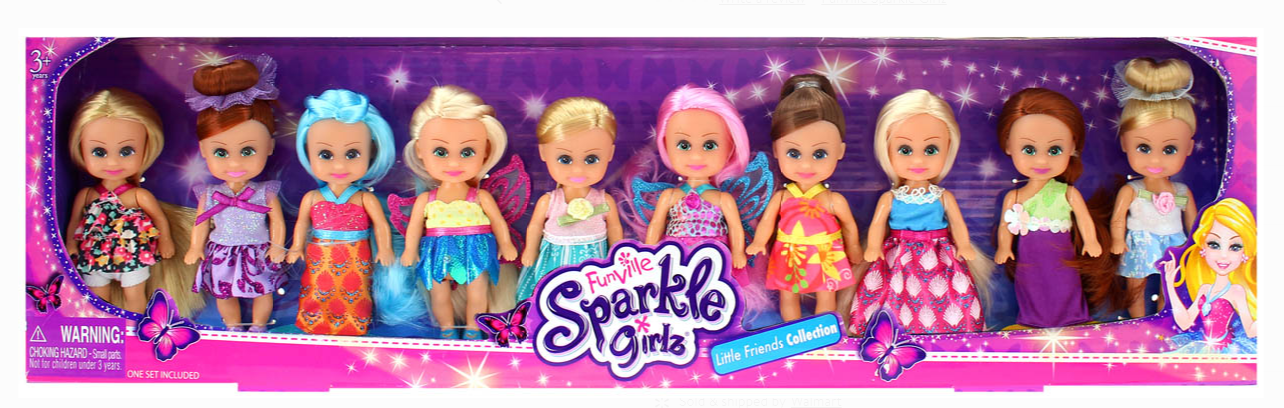 Walmart.com – Little Friend Collection Princess, Fairy and Fashion, 10pk Only $9.00, Reg $19.88 + Free Store Pickup!