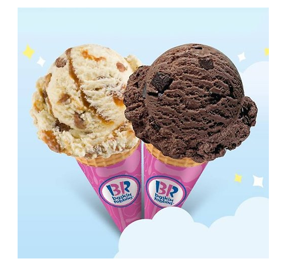 BOGO Free Baskin Robbins Cone