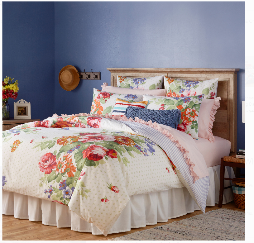 Walmart.com – The Pioneer Woman Reversible Queen Duvet Cover Only $18.26, Reg $57.20 Free Store Pickup!