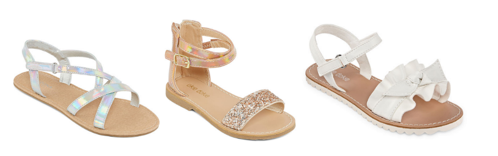 JCPenney.com – Girls and Toddlers Sandals Only $10.49, Reg $40 + Free Store Pickup!