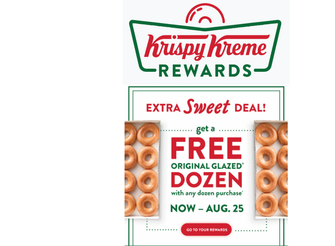 Krispy Kreme – Free Original Glazed Dozen W/ Any Dozen Purchase