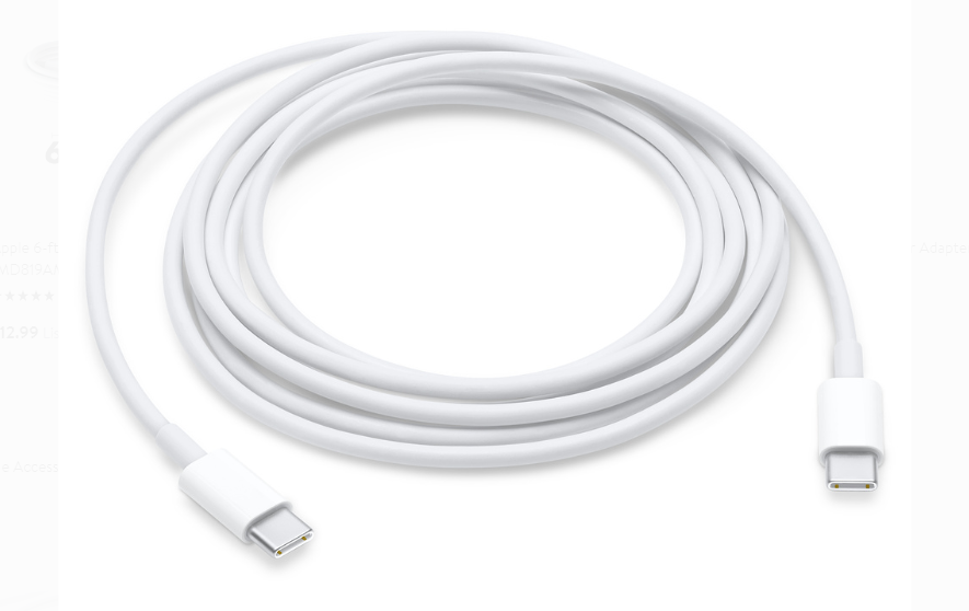 Walmart.com – Apple USB-C Charge Cable (2 m) Only $13.99, Reg $18.99 + Free Store Pickup!