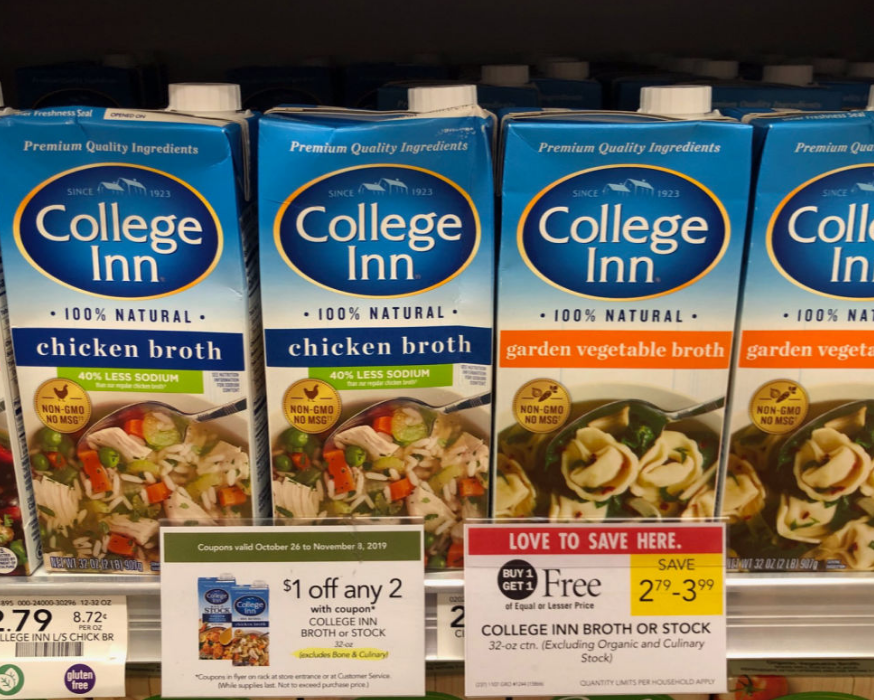 Publix – College Inn Broth (32 oz) Only 40¢ Each! Hurry! Valid Through 11/08