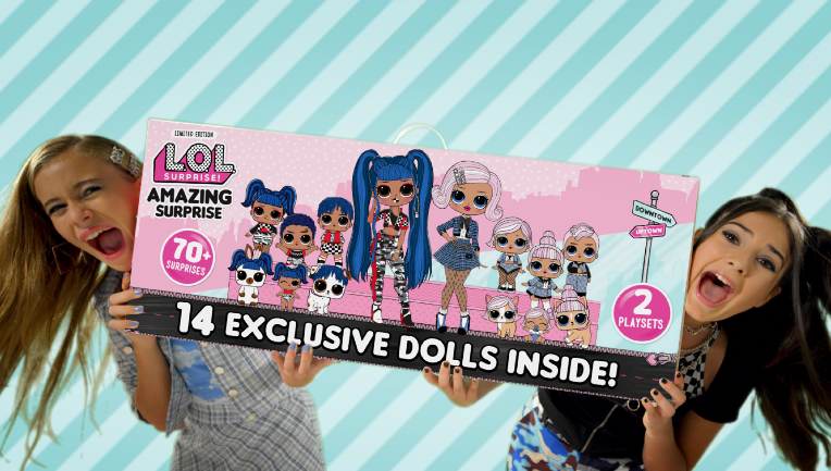 L.O.L. Surprise! Amazing Surprise with 14 Dolls, 70+ Surprises And 2 Playset Only $98.00, Reg $129.88 + Free Shipping!