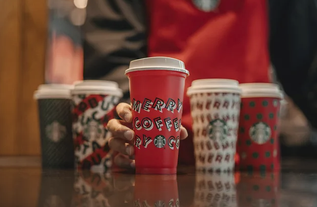 Starbucks – FREE Limited Edition Reusable Cup w/ Holiday Drink Purchase Today Only