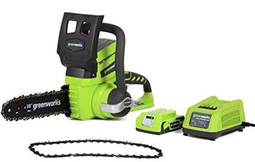 Amazon – Greenworks 10-Inch 24V Cordless Chainsaw with Extra Chain Only $56.73, Reg $78.22 + Free Shipping!