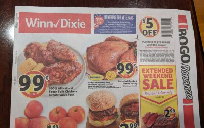 Heads Up! Check Your Mailbox – Winn Dixie Coupon Valid For $5.00 Off $40.00 Purchase!