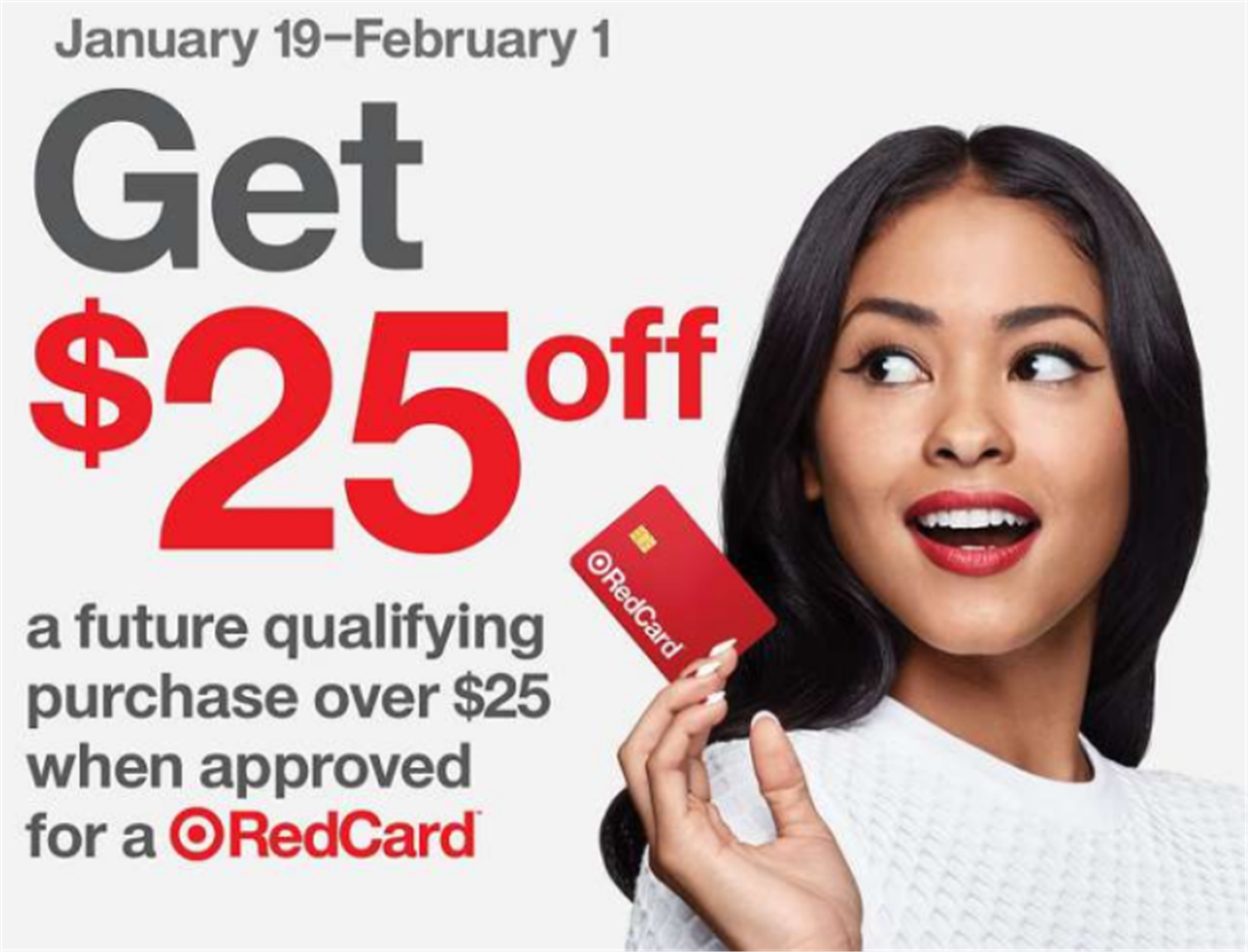 Target – $25 Off $25 Purchase Coupon for New RedCard Holders! Sign Up Now!