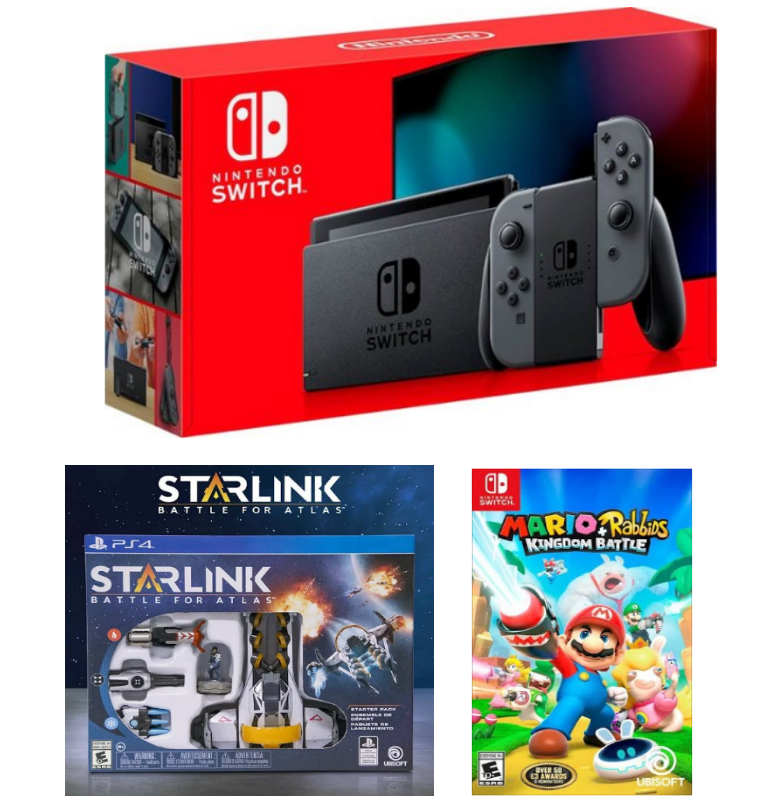 Nintendo Switch 32GB Console + FREE Starlink Battle for Atlas AND Mario + Rabbids Kingdom Battle Games Only $299 + Free Shipping!