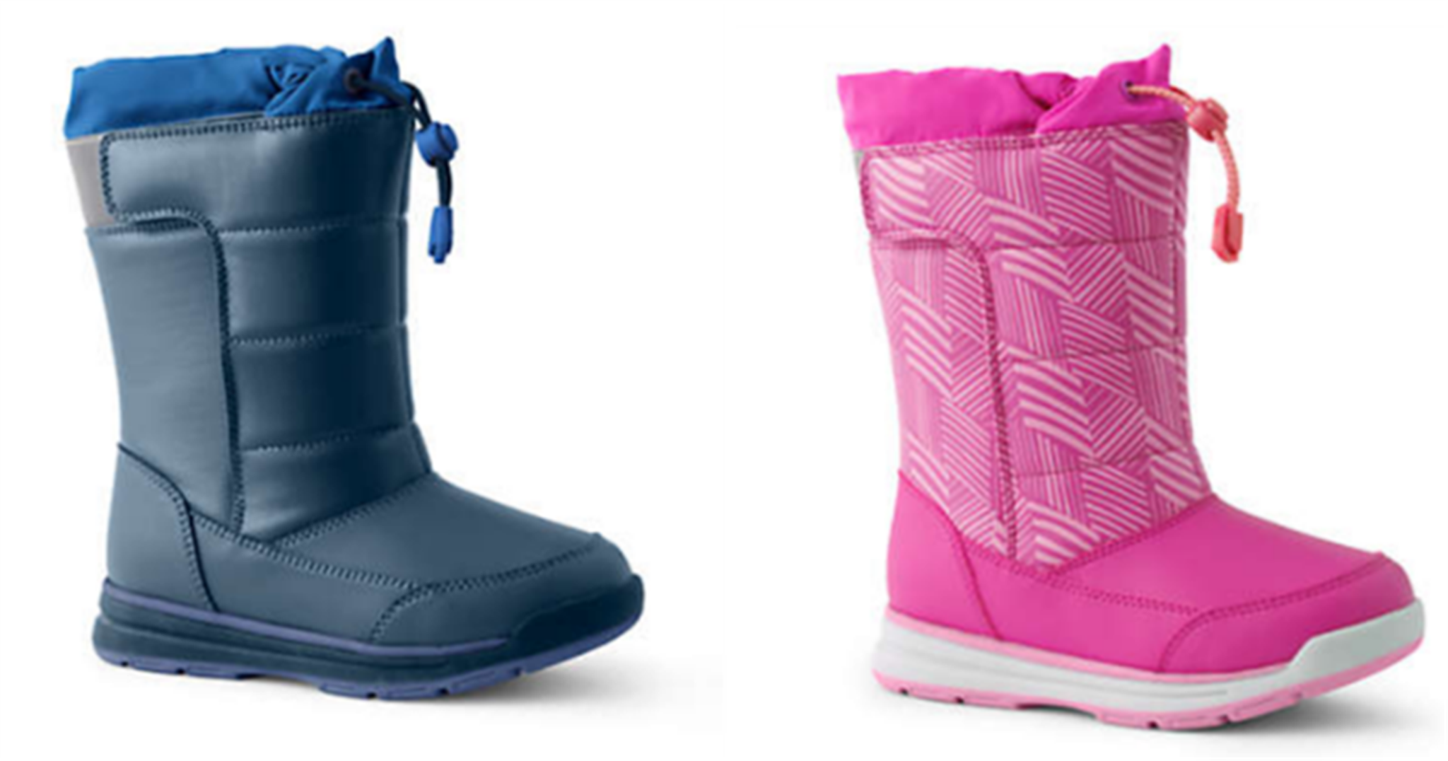 Lands’ End Take An Additional 50% Off Order With Code + Free Shipping! Kids’ Snow Flurry Winter Boots Only $15, Reg $60