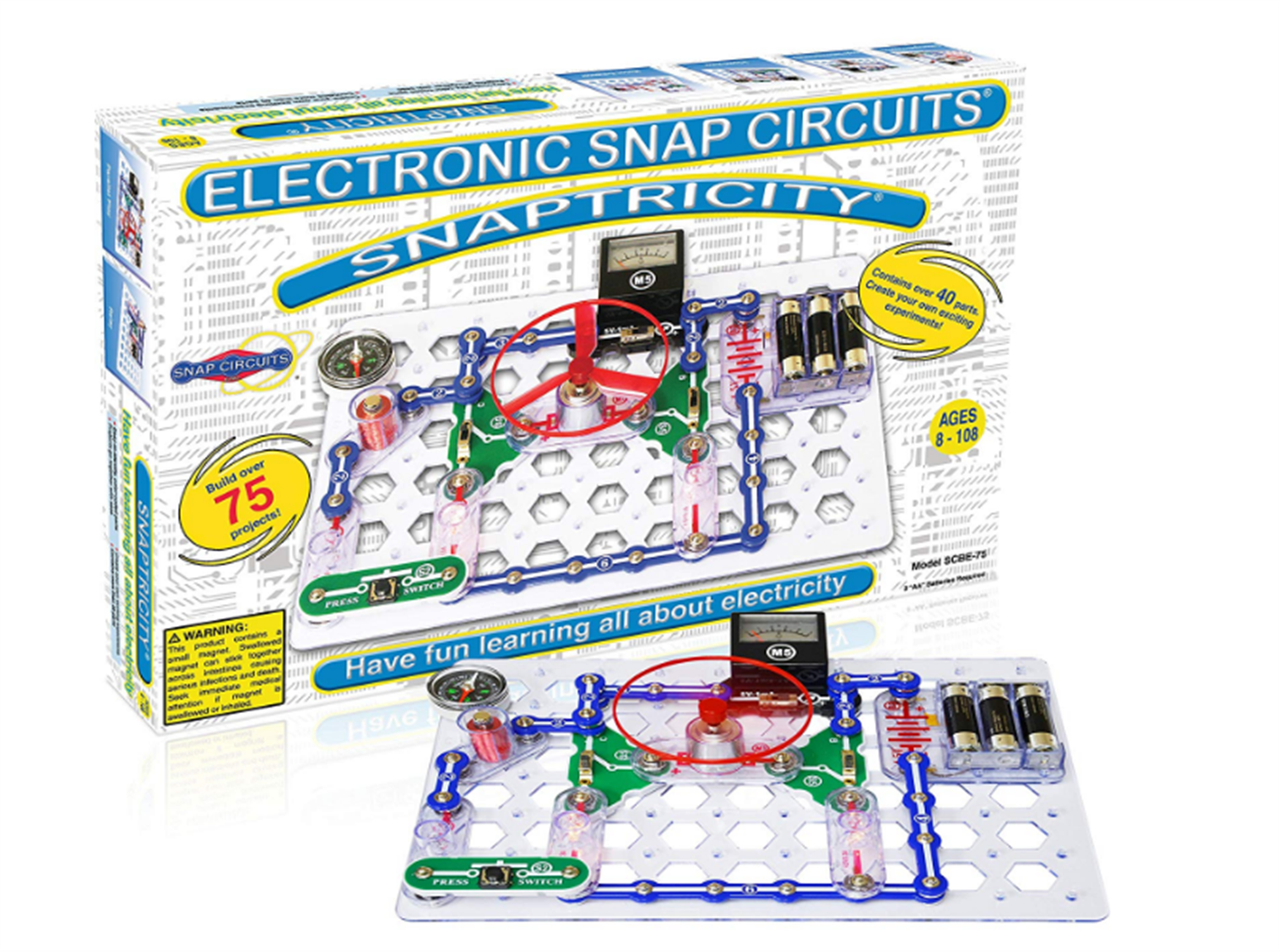 Amazon – Snap Circuits Snaptricity, Electronics Exploration Kit (Stem Building) Only $24.87, Reg $42.99!