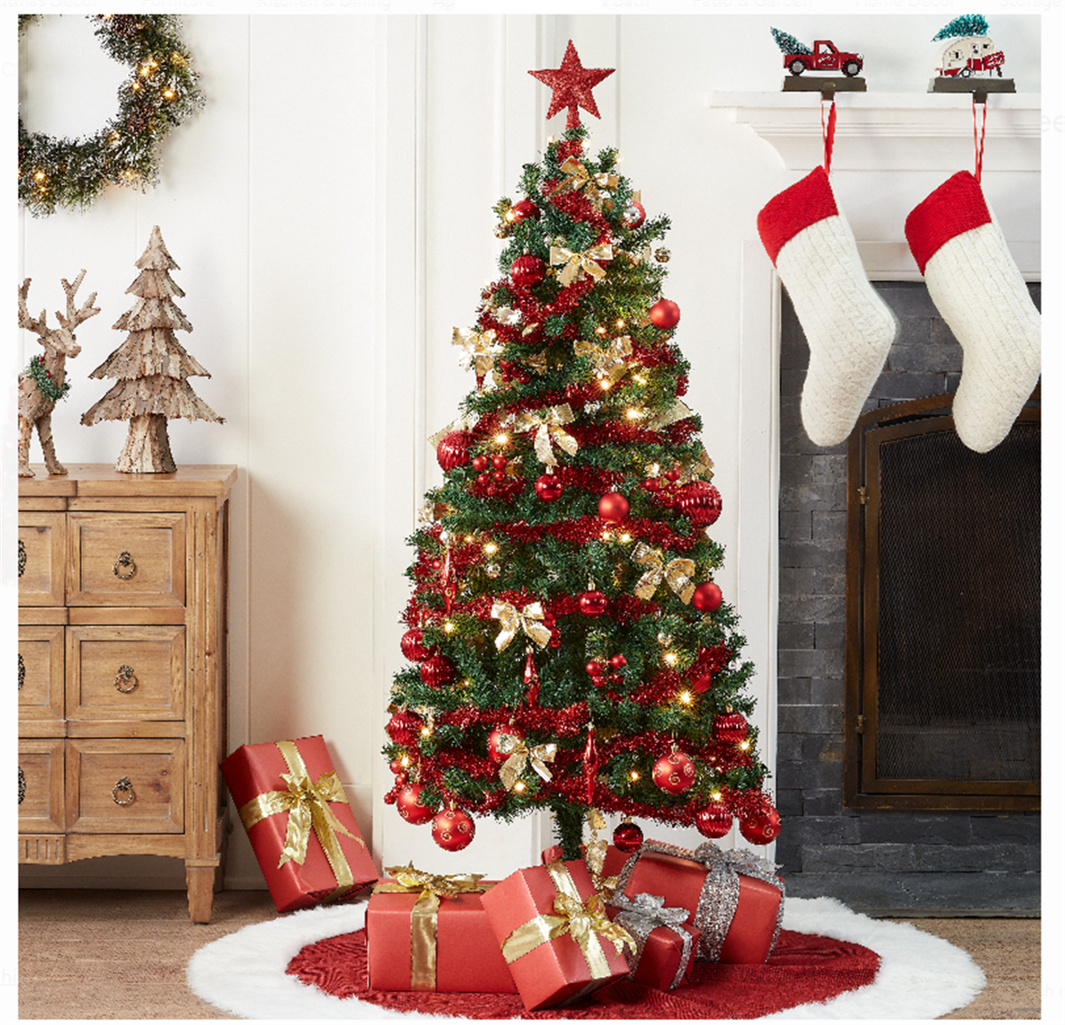 Walmart.com – Holiday Time Pre-Lit Christmas Tree 5 ft with Decorations Only $24, Reg $79+ Free Store Pickup!