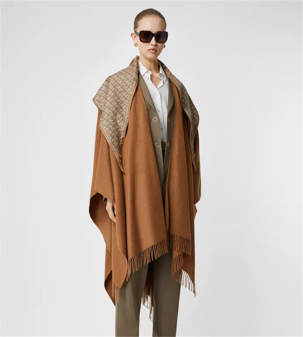 Burberry – Up to 60% Off Sale + Free Shipping! Detachable Monogram Print Scarf Cashmere Cape Only $790.00, Reg. $1320.00!