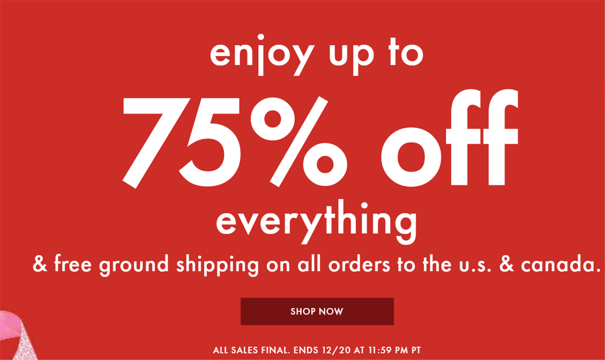 Kate Spade – TODAY ONLY! 75% Off EVERYTHING! Storewide! Plus Free Shipping!