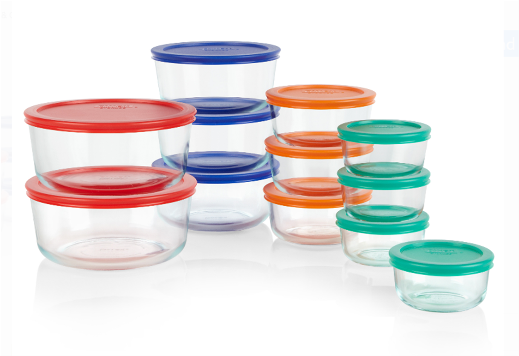 Walmart –  24 Pc Pyrex Round Glass Storage Set For Only $8.76, Reg $29.99! In Store Only!