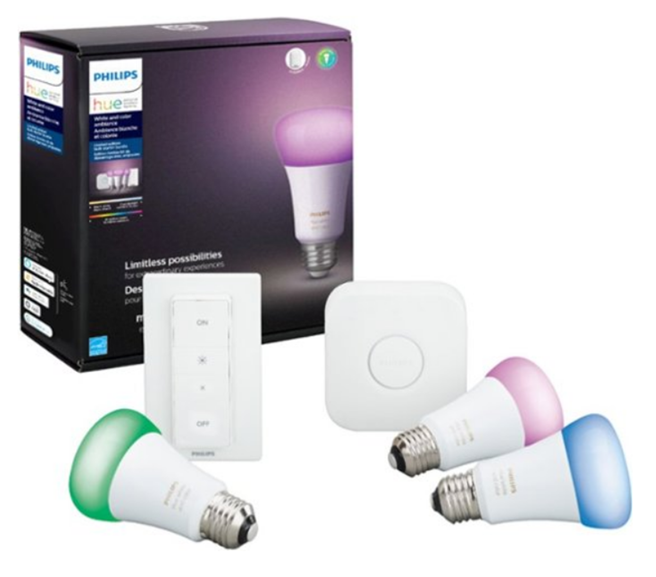 Bestbuy.com – Philips Hue White & Color Ambiance LED Starter Kit Only $100, Reg $189.99 + Free Shipping!