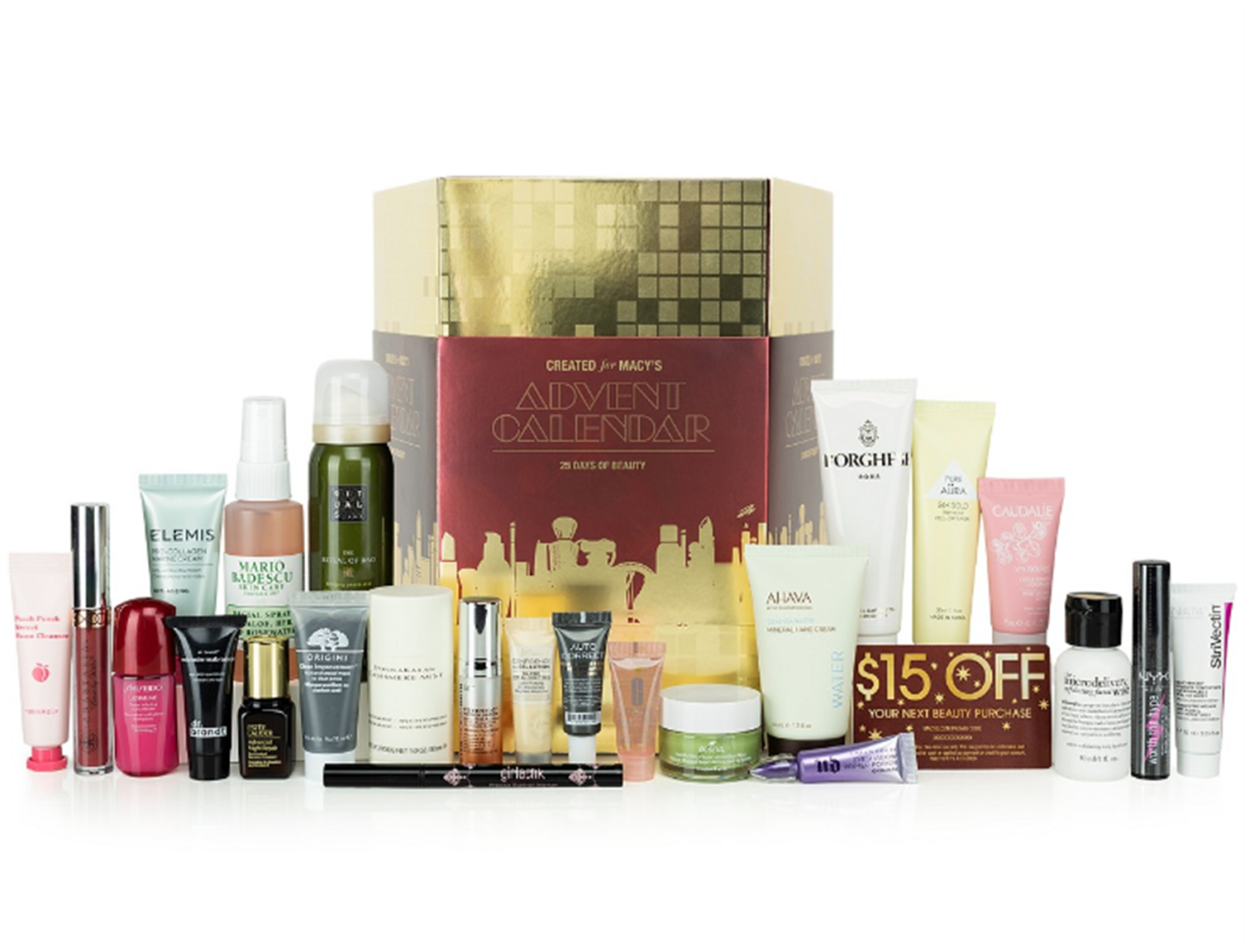 Macy’s Beauty Advent Calendar Including 24 Beauty Products + A Surprise Gift and a $15 Gift Card Only $49.99, Reg $297.67