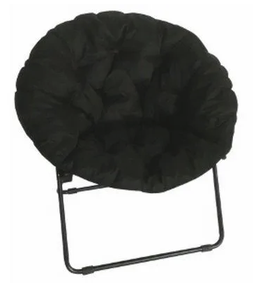 True Value – Black Padded Round Dish Chair Only $9.99 Reg $43.99 + Free Ship to Store!