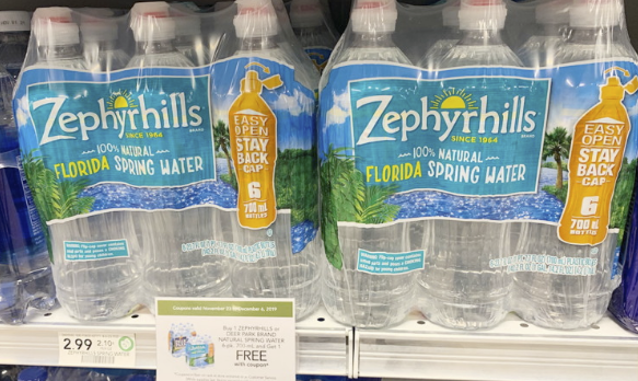 Pubix – Zephyrhills Spring Water 6pk Only $1.50 each!